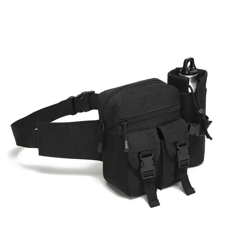 Outdoor Tactical Waist Pack Nylon Hiking Phone Water Bottle Pouch Sport Tool Equipment Package Hunting Climbing Camping Belt Bag